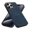For iPhone 15 Pro Max Litchi Leather Skin Card Slots Phone Case(Blue)