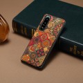 For Sony Xperia 5 III Dual Card Slot Holder Phone Case(Autumn Yellow)