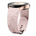 For Samsung Galaxy Watch 6 Sunflower Embossed Silicone Watch Band(Pink)