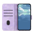 For Infinix Hot 40 Line Pattern Skin Feel Leather Phone Case(Light Purple)