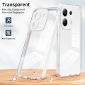 For Xiaomi Redmi Note 13 4G 3 in 1 Clear TPU Color PC Frame Phone Case(White)