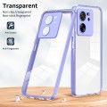 For Xiaomi 13T / 13T Pro 3 in 1 Clear TPU Color PC Frame Phone Case(Purple)