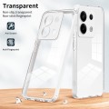 For Xiaomi Redmi Note 13 Pro 5G 3 in 1 Clear TPU Color PC Frame Phone Case(White)