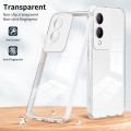 For vivo Y17s 3 in 1 Clear TPU Color PC Frame Phone Case(White)