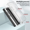 For vivo V29 5G 3 in 1 Clear TPU Color PC Frame Phone Case(White)