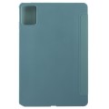 For Lenovo Tab M11/ Xiaoxin Pad 11 2024 Tri-fold Silicone Leather Tablet Case(Dark Green)