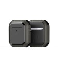 For AirPods 2 / 1 DUX DUCIS PECA Series Earbuds Box Protective Case(Army Green)