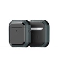 For AirPods 2 / 1 DUX DUCIS PECA Series Earbuds Box Protective Case(Green)