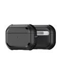 For AirPods Pro 2 DUX DUCIS PECA Series Earbuds Box Protective Case(Black)