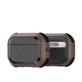 For AirPods Pro 2 DUX DUCIS PECA Series Earbuds Box Protective Case(Khaki)