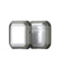 For AirPods 2 / 1 DUX DUCIS PECD Series Earbuds Box Protective Case(Army Green)
