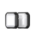 For AirPods 2 / 1 DUX DUCIS PECD Series Earbuds Box Protective Case(Black)