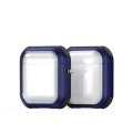 For AirPods 2 / 1 DUX DUCIS PECD Series Earbuds Box Protective Case(Dark Blue)