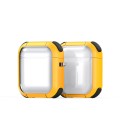 For AirPods 2 / 1 DUX DUCIS PECD Series Earbuds Box Protective Case(Yellow)