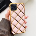 For iPhone 15 Pro Max Electroplated Varnish Diamond TPU Phone Case(Pink)