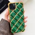 For iPhone 15 Plus Electroplated Varnish Diamond TPU Phone Case(Green)