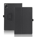 For T-Mobile REVVL Tab 5G 2023 Skin Texture Leather Tablet Case with Holder(Black)