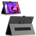 For T-Mobile REVVL Tab 5G 2023 Skin Texture Leather Tablet Case with Holder(Black)