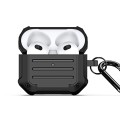 For AirPods 3 DUX DUCIS PECE Series Earbuds Box Protective Case(Black)