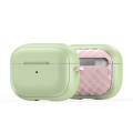 For AirPods Pro 2 DUX DUCIS PECC Series Earbuds Box Protective Case(Green Pink)
