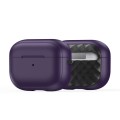 For AirPods Pro 2 DUX DUCIS PECC Series Earbuds Box Protective Case(Purple Black)