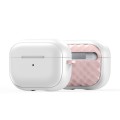 For AirPods Pro 2 DUX DUCIS PECC Series Earbuds Box Protective Case(White Pink)