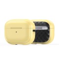 For AirPods Pro 2 DUX DUCIS PECC Series Earbuds Box Protective Case(Yellow Black)