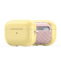 For AirPods Pro 2 DUX DUCIS PECC Series Earbuds Box Protective Case(Yellow Pink)