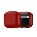 For AirPods 3 DUX DUCIS PECC Series Earbuds Box Protective Case(Red Black)