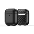 For AirPods 2 / 1 DUX DUCIS PECC Series Earbuds Box Protective Case(Black)