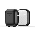 For AirPods 2 / 1 DUX DUCIS PECC Series Earbuds Box Protective Case(Black White)