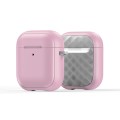 For AirPods 2 / 1 DUX DUCIS PECC Series Earbuds Box Protective Case(Pink Grey)