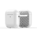 For AirPods 2 / 1 DUX DUCIS PECC Series Earbuds Box Protective Case(White Grey)