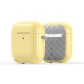 For AirPods 2 / 1 DUX DUCIS PECC Series Earbuds Box Protective Case(Yellow Grey)