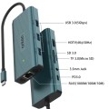 Onten UC961 9 in 1 USB-C / Type-C Multi-function HUB Docking Station(Green)