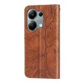 For Xiaomi Redmi Note 13 Pro 4G Life Tree Embossing Pattern Leather Phone Case(Brown)