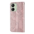 For Xiaomi Redmi 13C 4G / 5G Life Tree Embossing Pattern Leather Phone Case(Rose Gold)