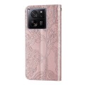 For Xiaomi 13T Life Tree Embossing Pattern Leather Phone Case(Rose Gold)