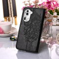 For OPPO Reno11 Pro 5G Global Embossed Butterfly Leather Phone Case(Black)