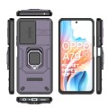 For OPPO A79 5G Global Sliding Camshield TPU + PC Shockproof Phone Case with Holder(Purple)