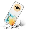 For Xiaomi Redmi A3 4G Hollow Marble Pattern TPU Straight Edge Phone Case(Yellow)