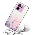 For Xiaomi 13T / 13T Pro Hollow Marble Pattern TPU Straight Edge Phone Case(Pink)