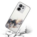 For Xiaomi 13T / 13T Pro Hollow Marble Pattern TPU Straight Edge Phone Case(Black)