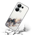 For Xiaomi Redmi Note 13 Pro 4G / Poco M6 Pro 4G Hollow Marble Pattern TPU Straight Edge Phone Case(