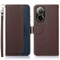 For Realme C67 4G KHAZNEH Litchi Texture Leather RFID Phone Case(Brown)
