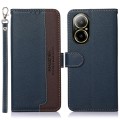 For Realme C67 4G KHAZNEH Litchi Texture Leather RFID Phone Case(Blue)