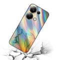 For Xiaomi Redmi Note 13 Pro 4G / Poco M6 Pro 4G Laser Marble Pattern Clear TPU Protective Phone Cas