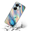 For Xiaomi Redmi Note 13 Pro 4G / Poco M6 Pro 4G Laser Marble Pattern Clear TPU Protective Phone Cas