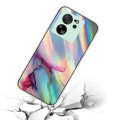 For Xiaomi 13T / 13T Pro Laser Marble Pattern Clear TPU Protective Phone Case(Green)