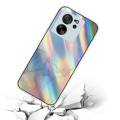 For Xiaomi 13T / 13T Pro Laser Marble Pattern Clear TPU Protective Phone Case(Grey)